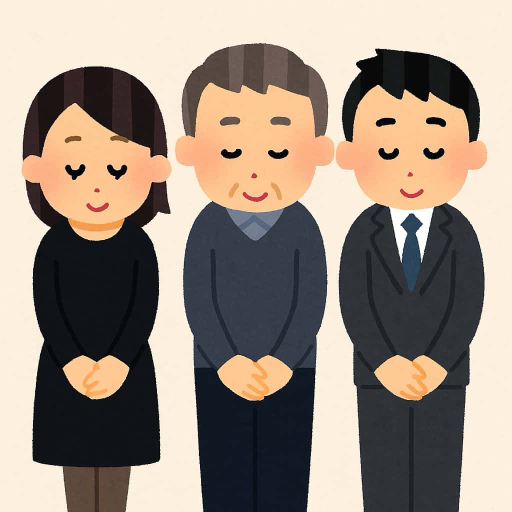 四十九日法要の服装にばらつきがあるイメージ画像