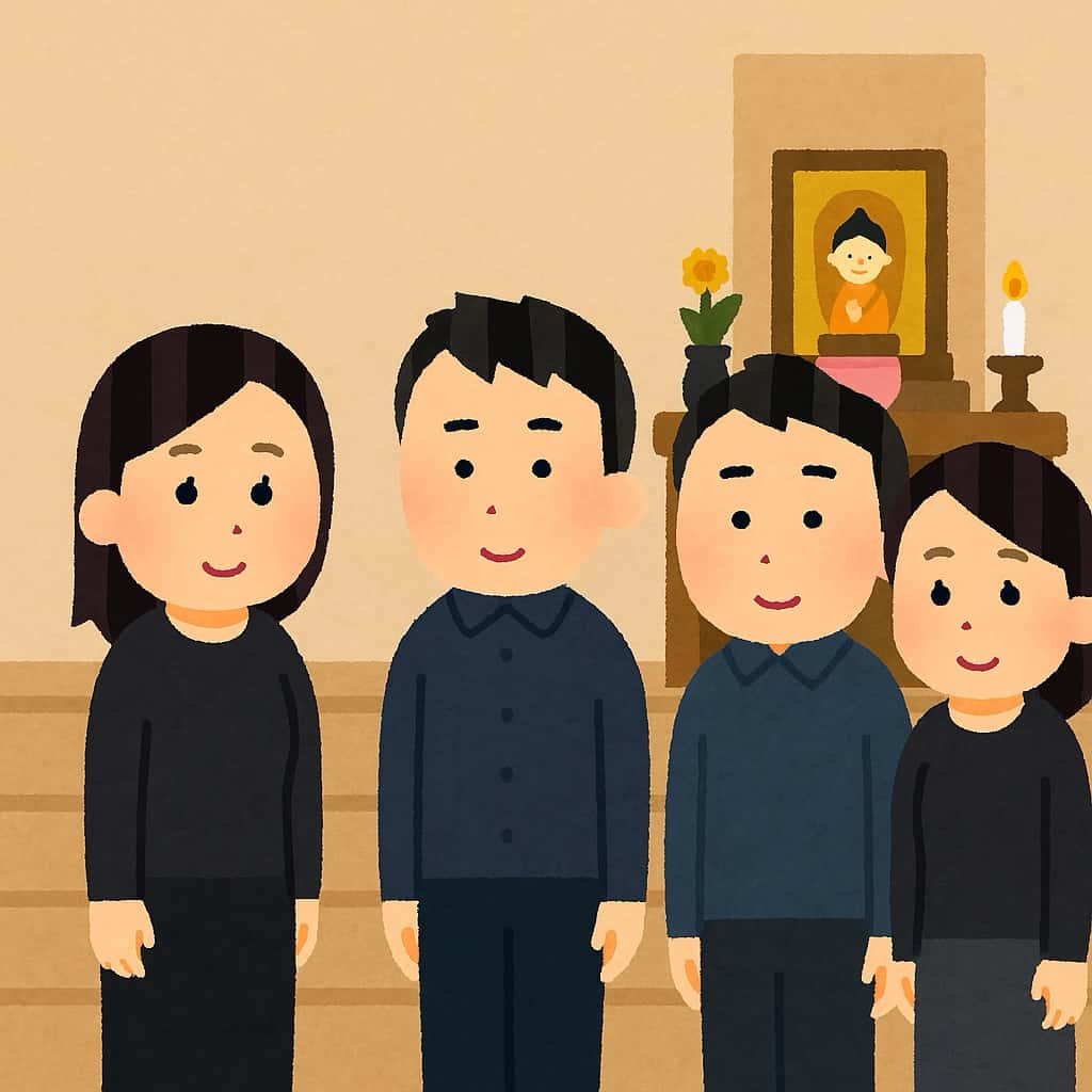 四十九日法要の格式ばらない服装のイメージ画像