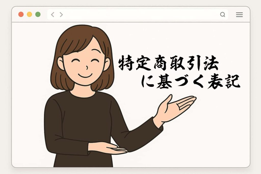 特定商取引法に基づく表記タイトル画像