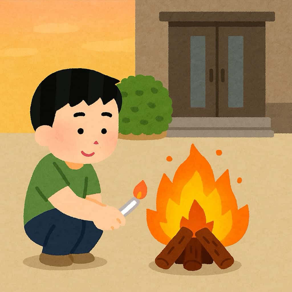 送り火とは イラスト画像