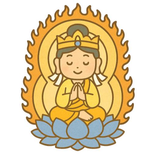 49日法要の準備リスト イメージキャラクターの菩薩さまイラスト画像