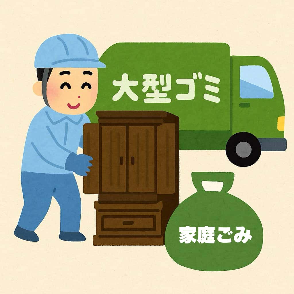 お仏壇処分方法のイラスト画像