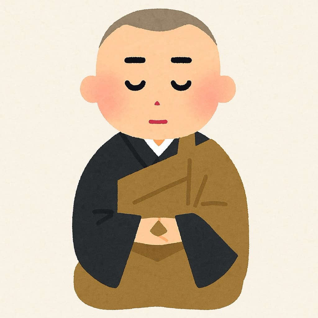 相談受付の僧侶 イラスト画像