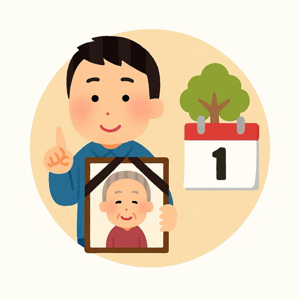 年忌法要を行う年に決まりはない　イラスト画像