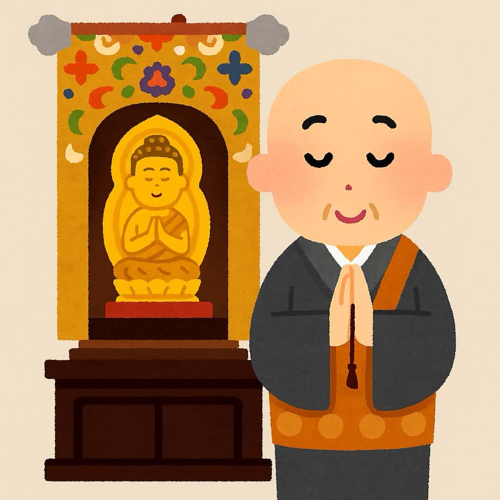 入仏式のイメージ イラスト画像