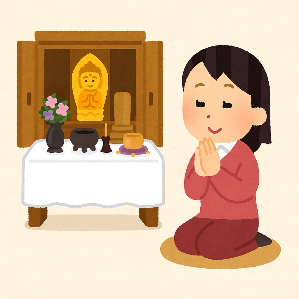 四十九日法要の時に入仏慶讃法要も行うイメージ画像