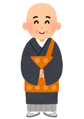 出張お坊さんのイラスト画像