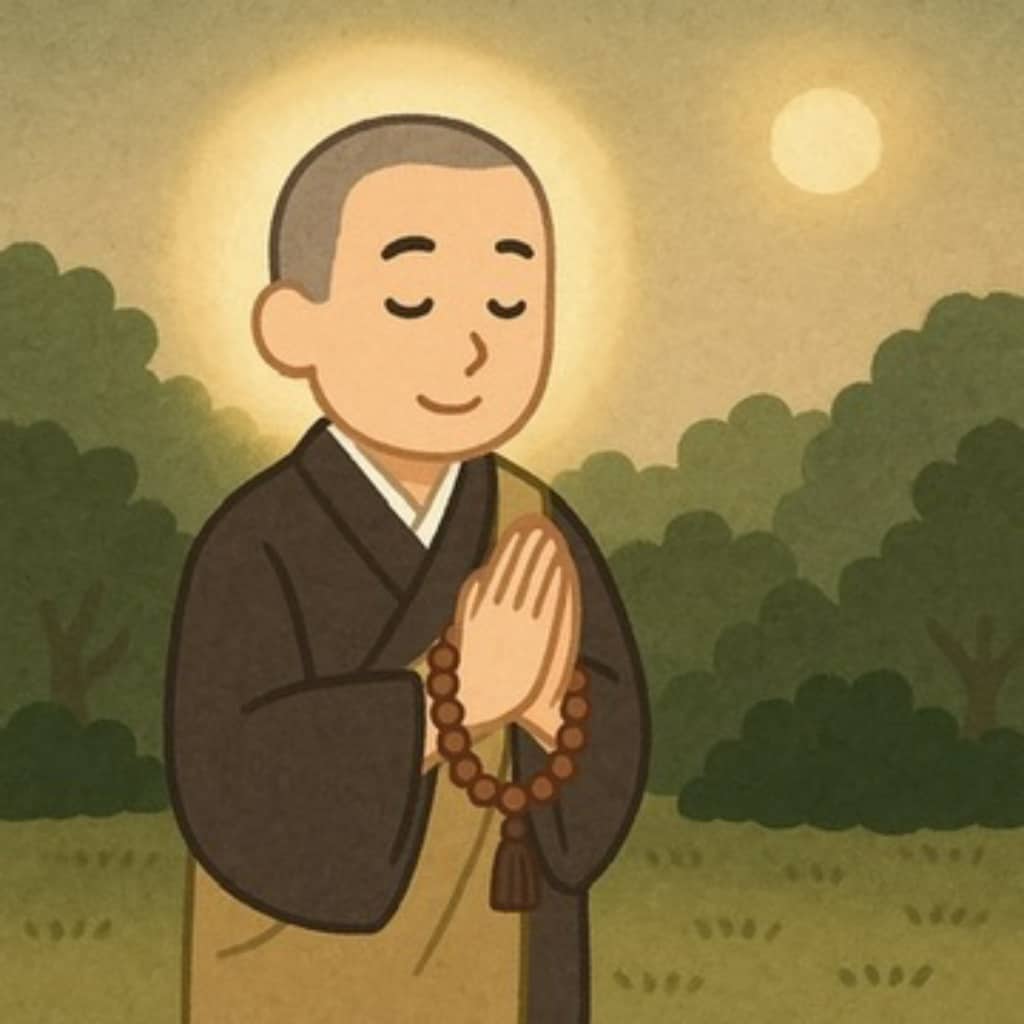 お坊さん出張のイラスト画像