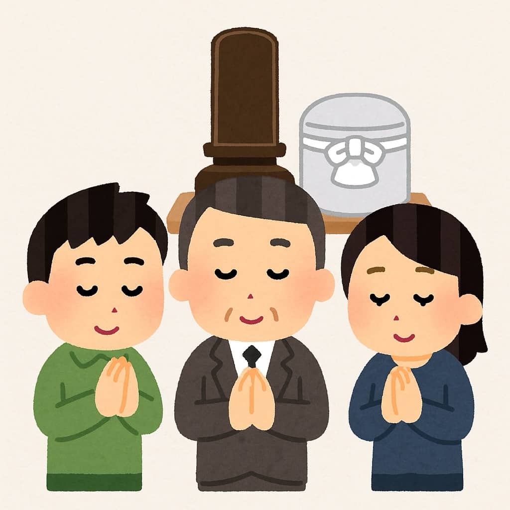 初七日法要と還骨勤行について イラスト画像