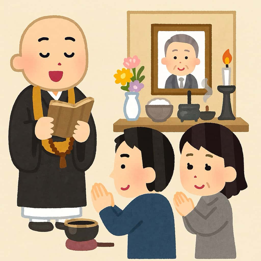 祥月命日の説明 イラスト画像