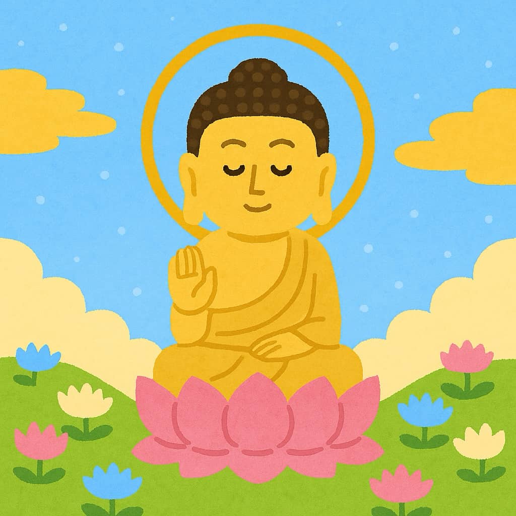 阿弥陀如来のイラスト画像